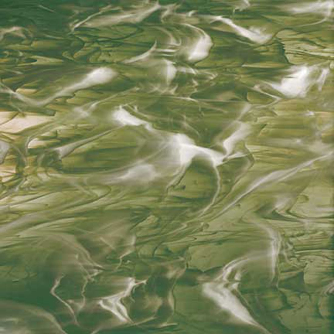 96 COE Olive Green and White Wispy