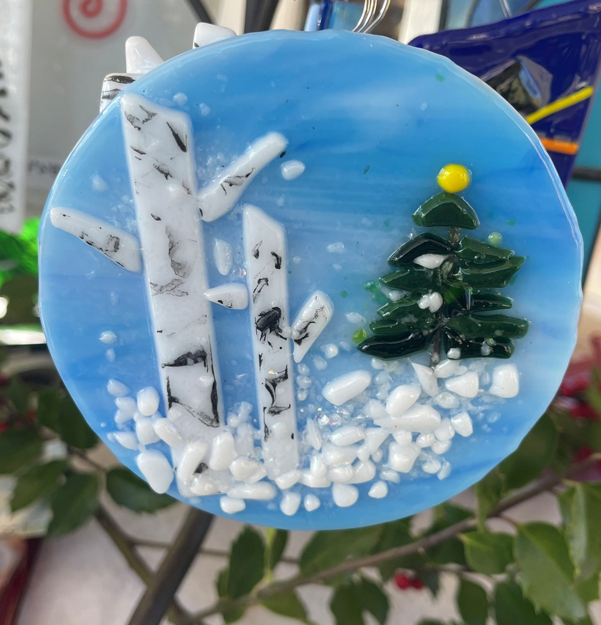 Ornament Round Blue