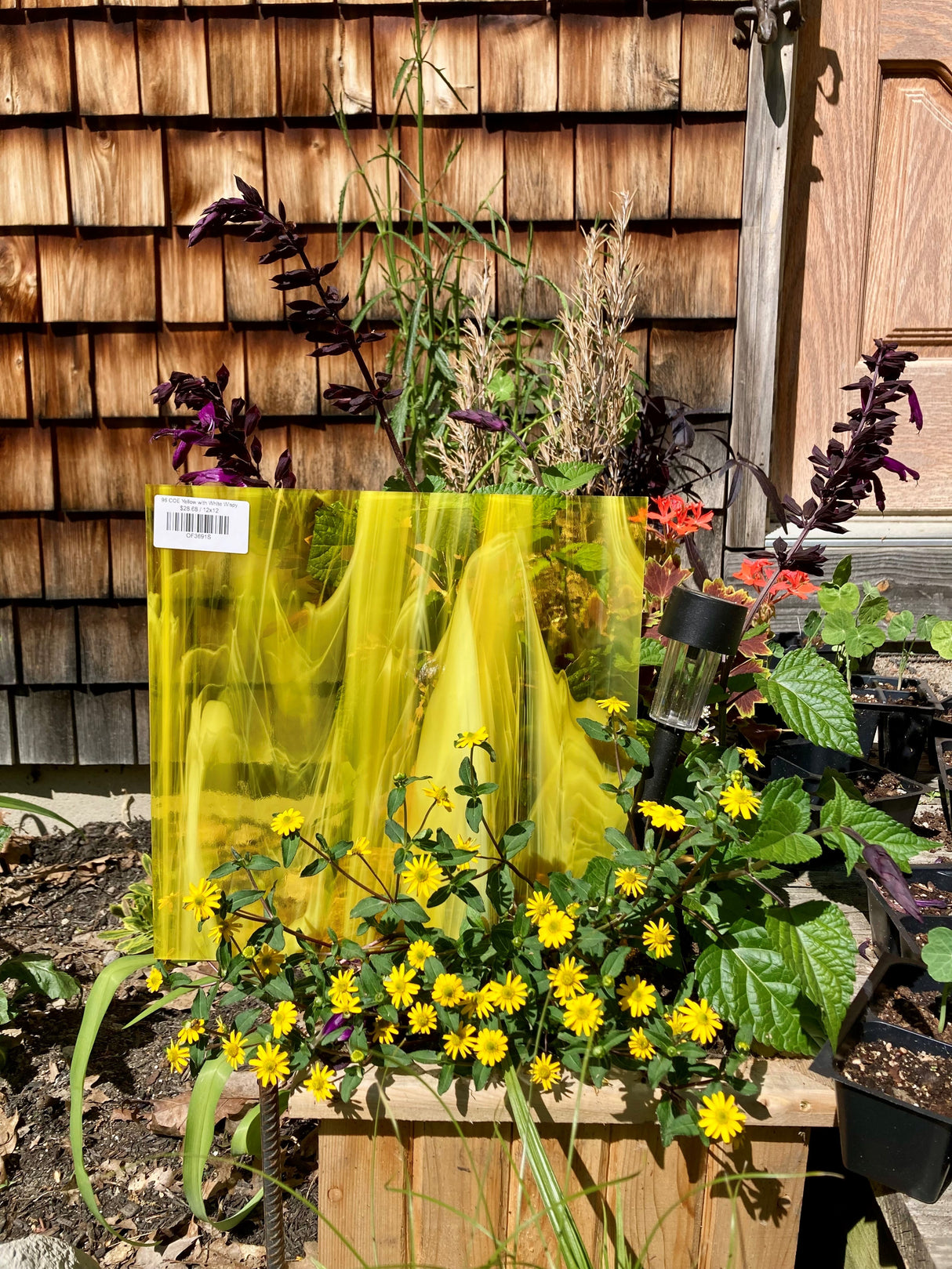 96 COE Yellow with White Wispy