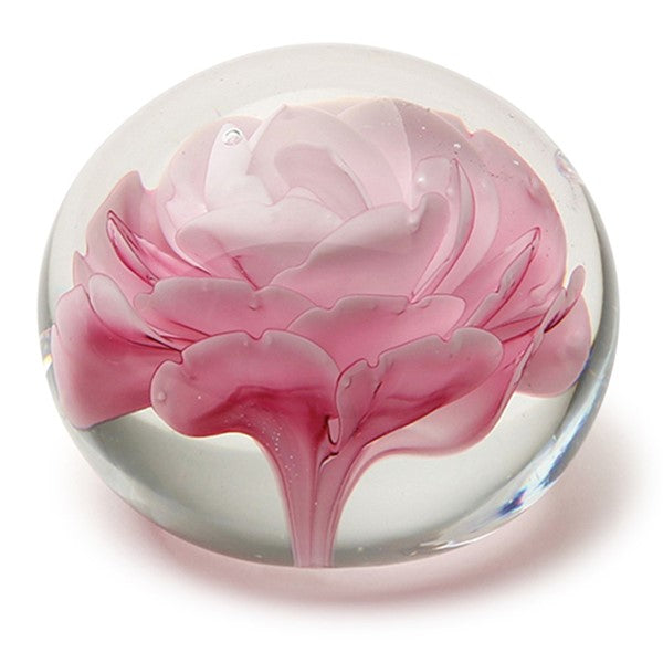 Paperweight Pink Rose