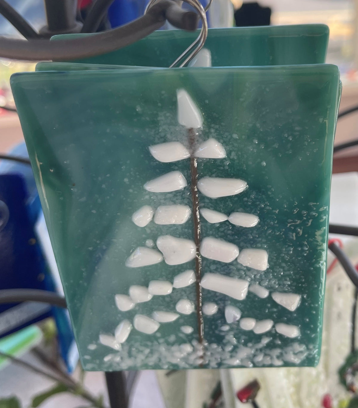 Ornament White Tree On Jade