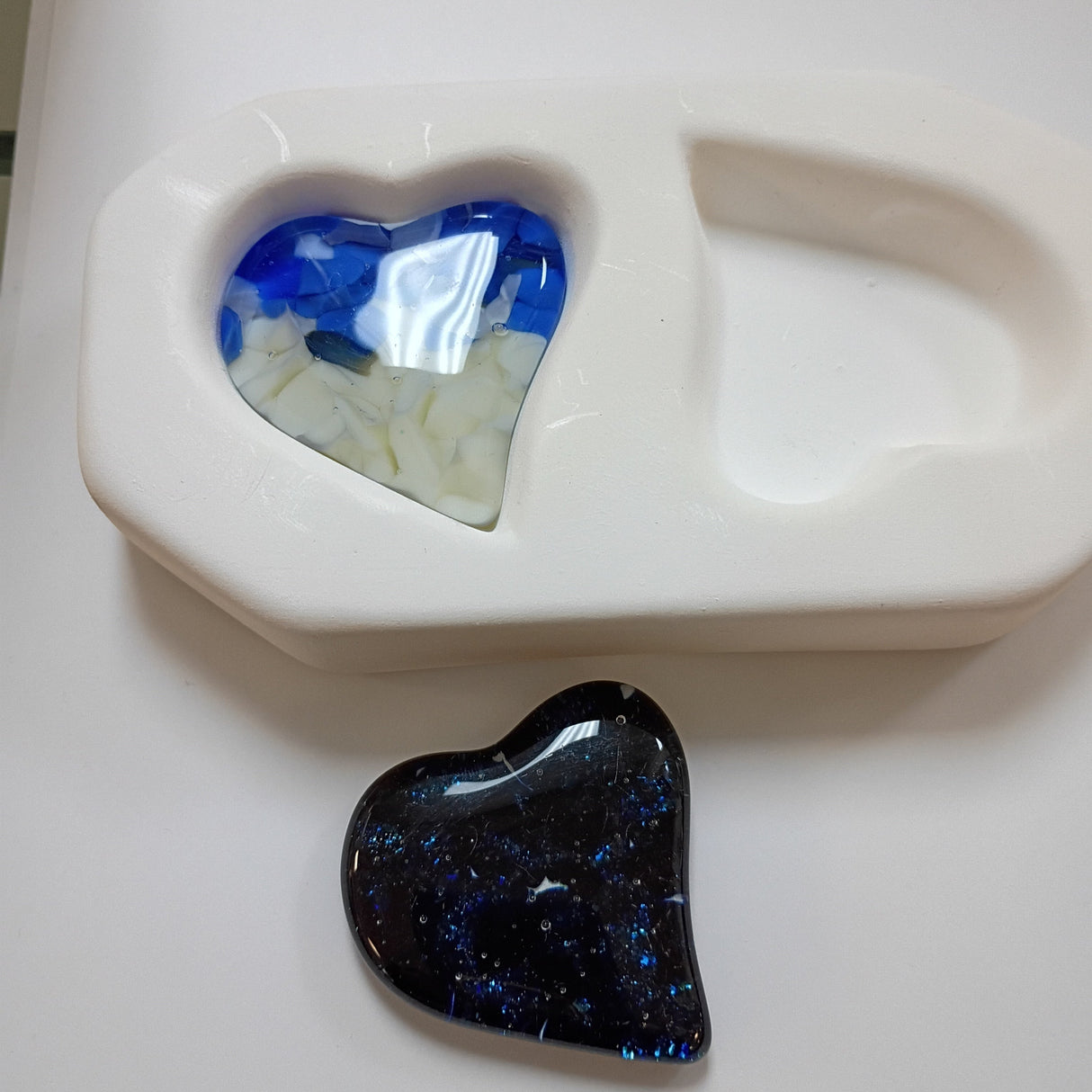 two hearts casting mold