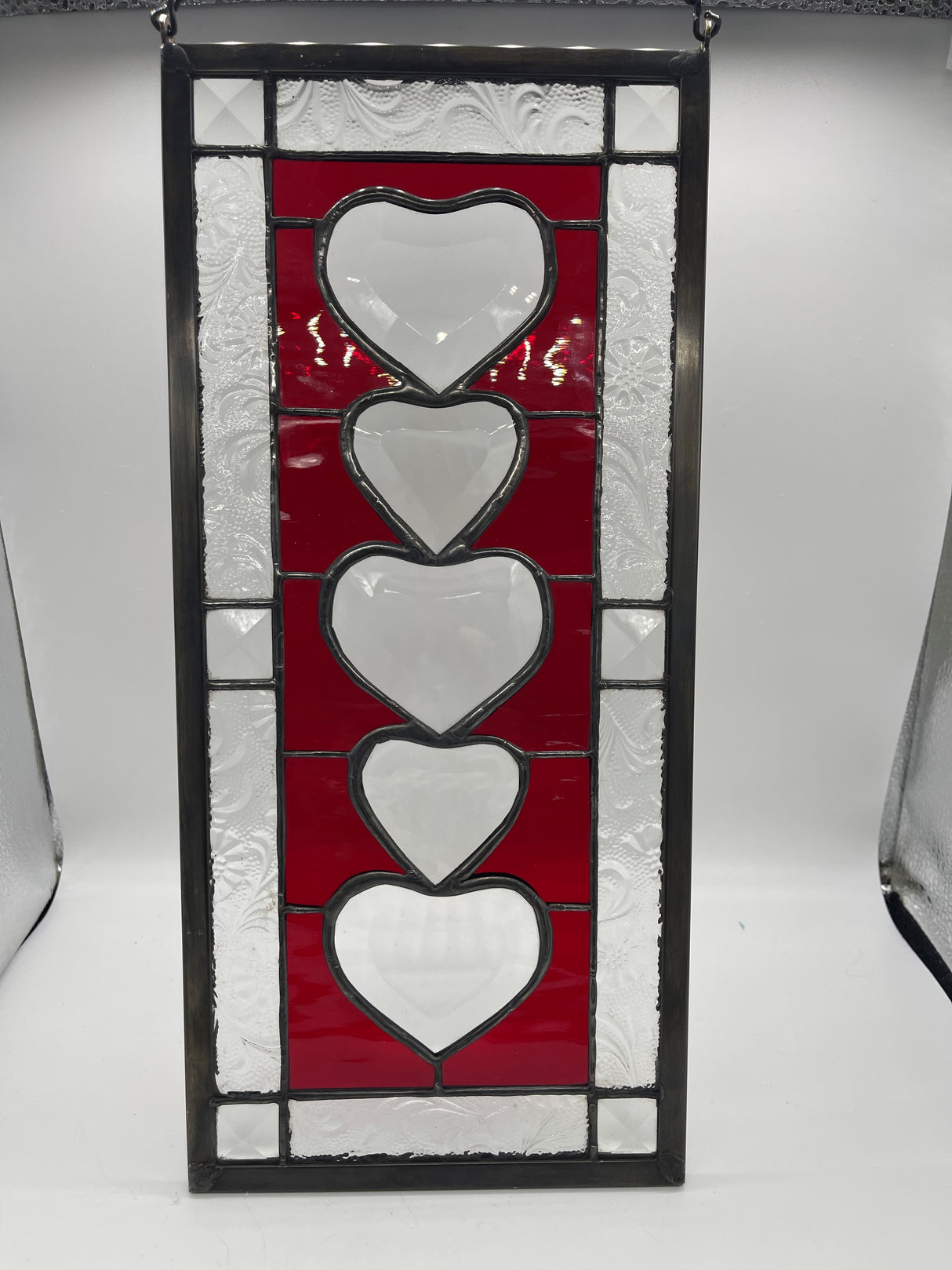 Panel Bevel Hearts Vertical