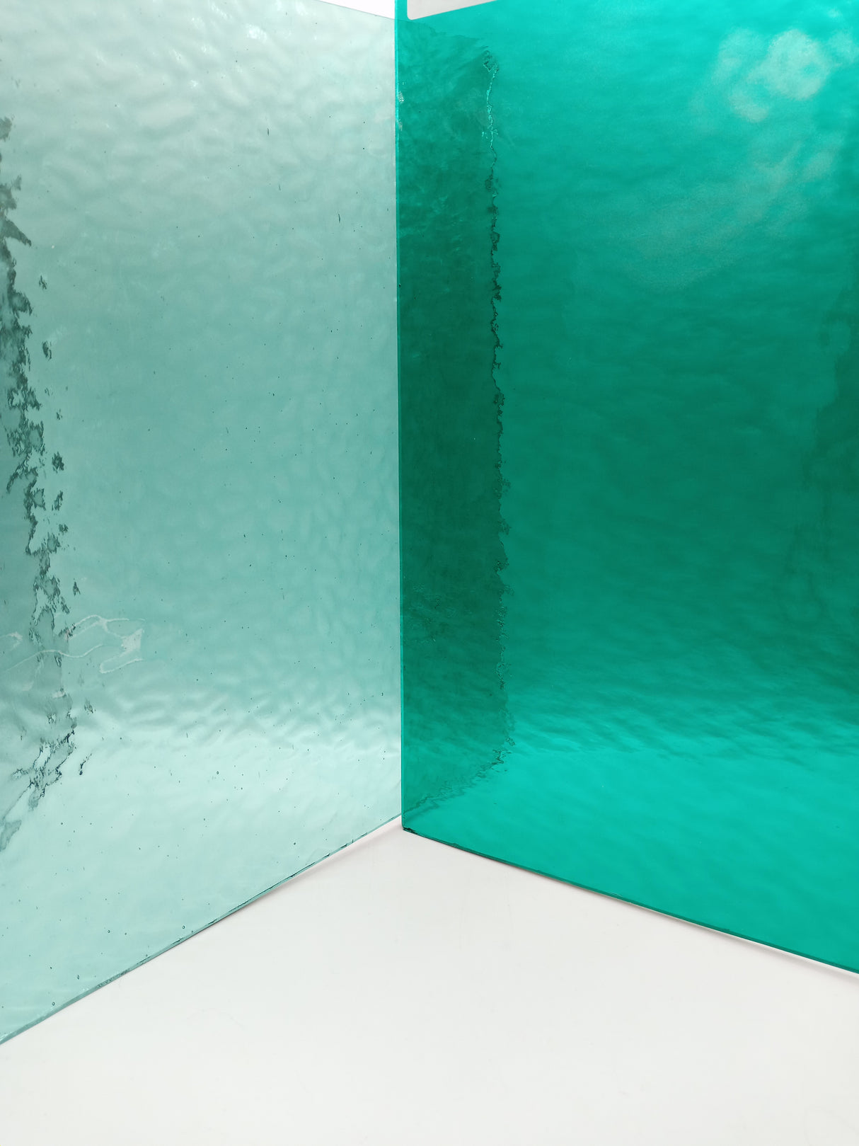 96 COE Teal Green Rough Rolled