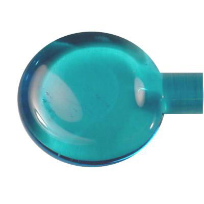104 COE Rod Trans Aqua Light 5-6 mm - Stained Glass Express 