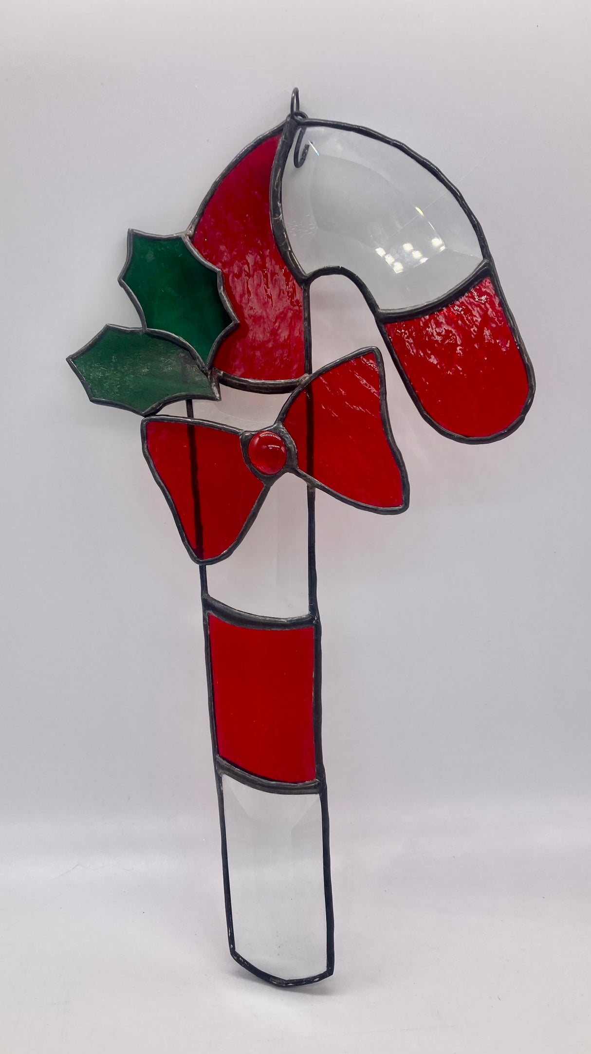 Candy Cane Bevel Cluster