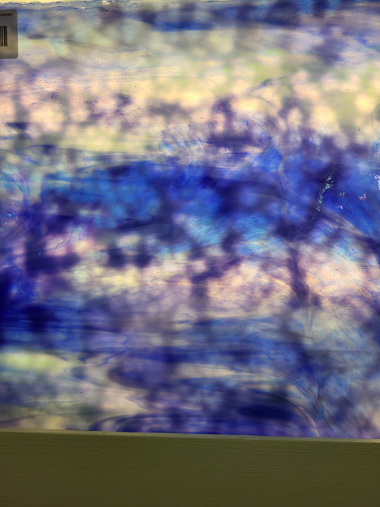 White Opal, Cobalt Blue High Strike Iridescent