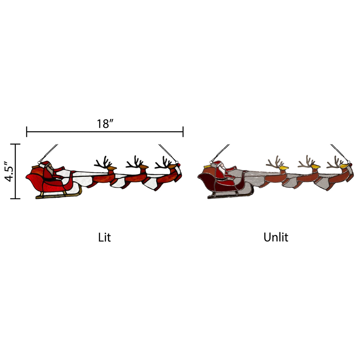 Panel Santa In Sleigh