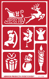 Stencil Over N Over  Christmas 3