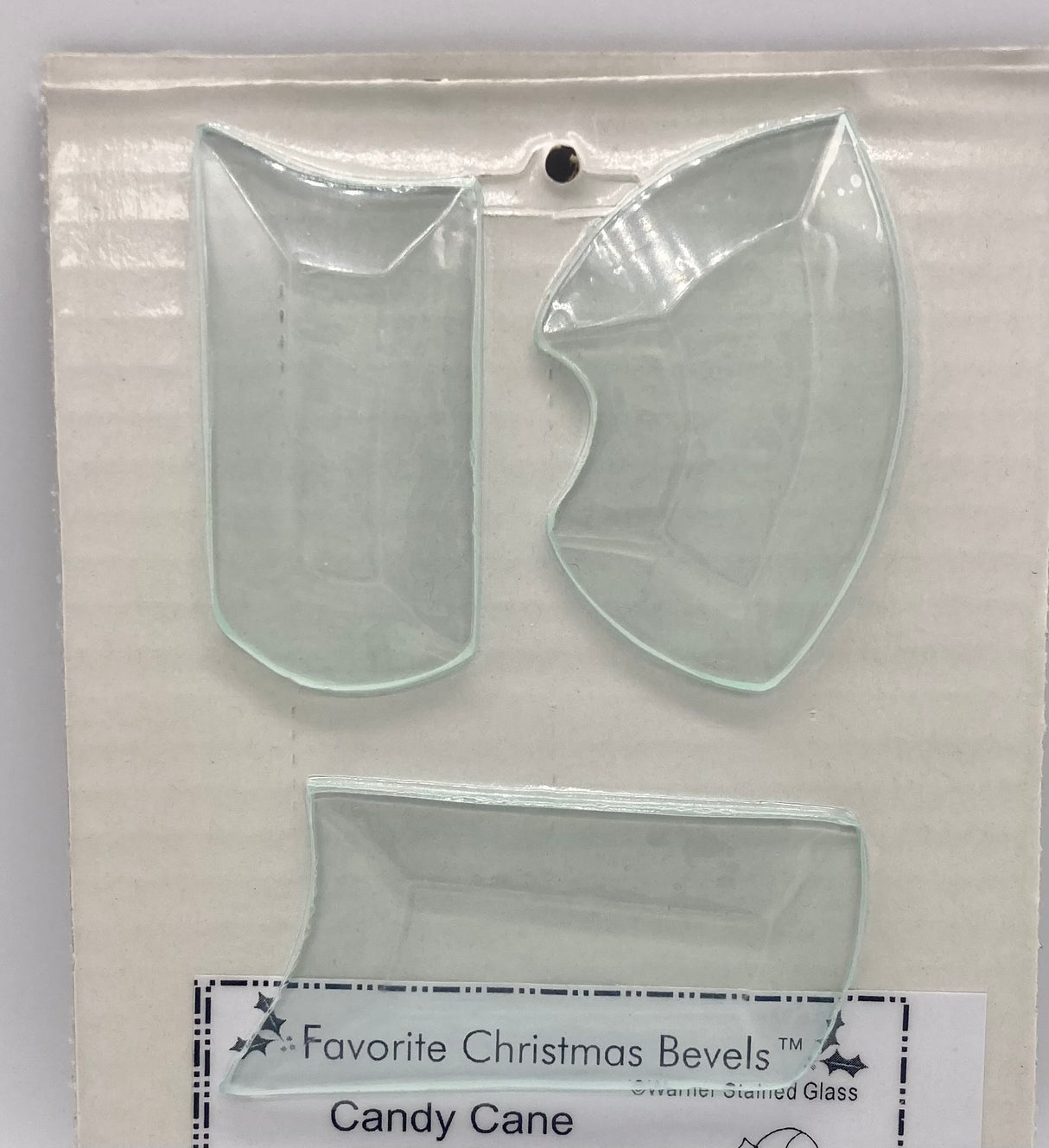 Candy Cane Bevel Cluster