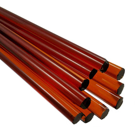 33 COE Rod Amber 12 mm - Stained Glass Express 