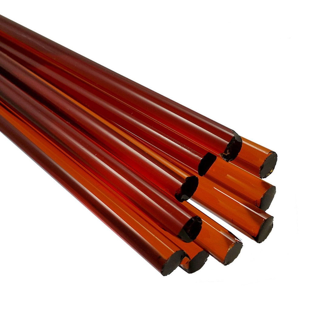 33 COE Rod Amber 12 mm - Stained Glass Express 