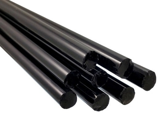 33 COE Rod Black 28mm - Stained Glass Express 