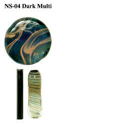 33 COE Rod Dark Multi - Stained Glass Express 