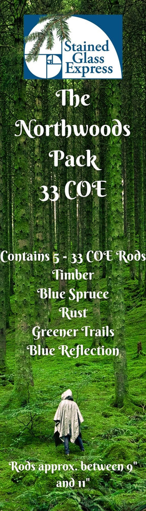 33 COE The Northwoods Pack - Stained Glass Express 