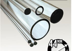 33 COE Tube Clear Schott 44mm Extra Heavy Wall - Stained Glass Express 