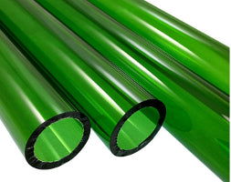 33 COE Tube Emerald Green 28mm - Stained Glass Express 