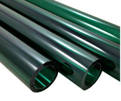 33 COE Tube Lake Green 25mm - Stained Glass Express 