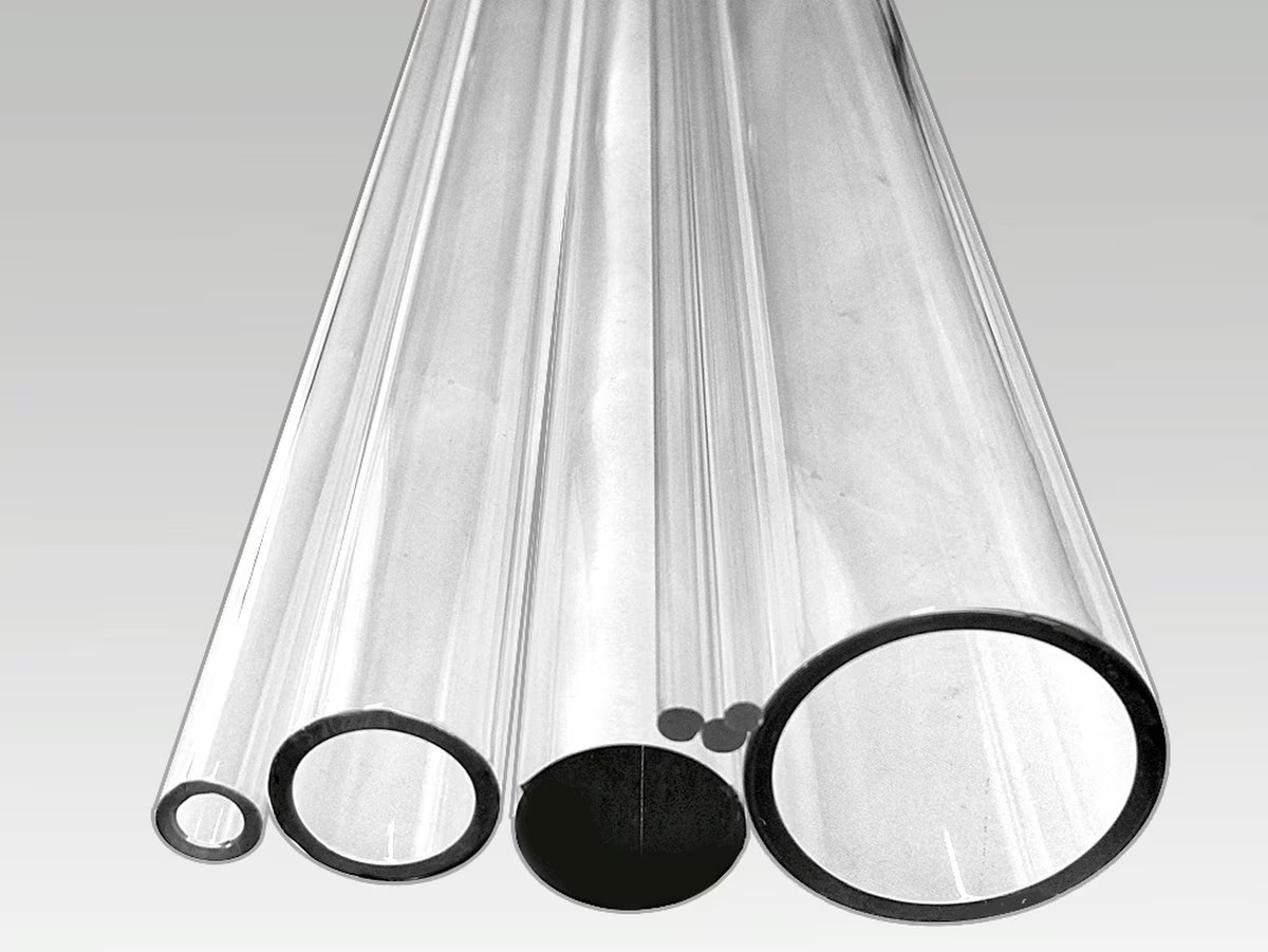 33 COE Tube clear Simax 38mm Heavy Wall - Stained Glass Express 