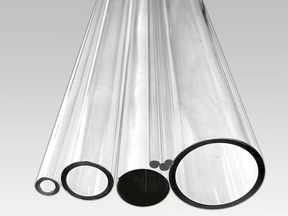 33 COE Tube clear Simax 38mm Heavy Wall - Stained Glass Express 