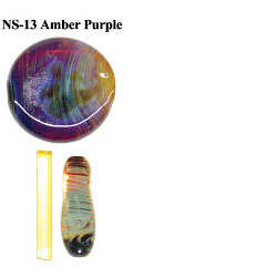 33 Coe Frit Amber Purple Small - Stained Glass Express 