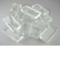 7/8 inch x 1 and 7/8 inch Clear Glass Craft Tiles - Stained Glass Express 