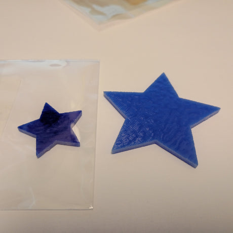 blue precut stars