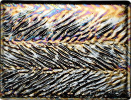 90 COE Black Herringbone Irid - Stained Glass Express 