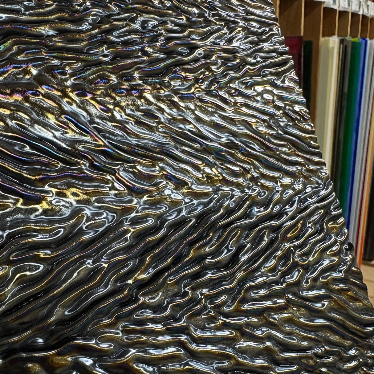 90 COE Black Herringbone Irid_2