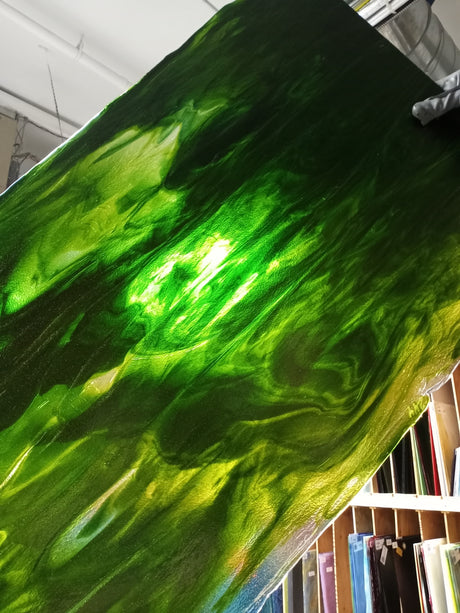 90 COE Clear, Triple Aventurine Streaky