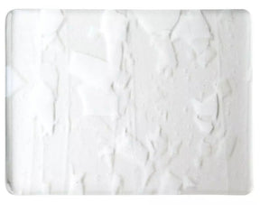 90 COE Clear w/White Fractures, White Streamers - Stained Glass Express 