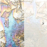 90 COE Clear w/ Clear Fractures Irid - Stained Glass Express 