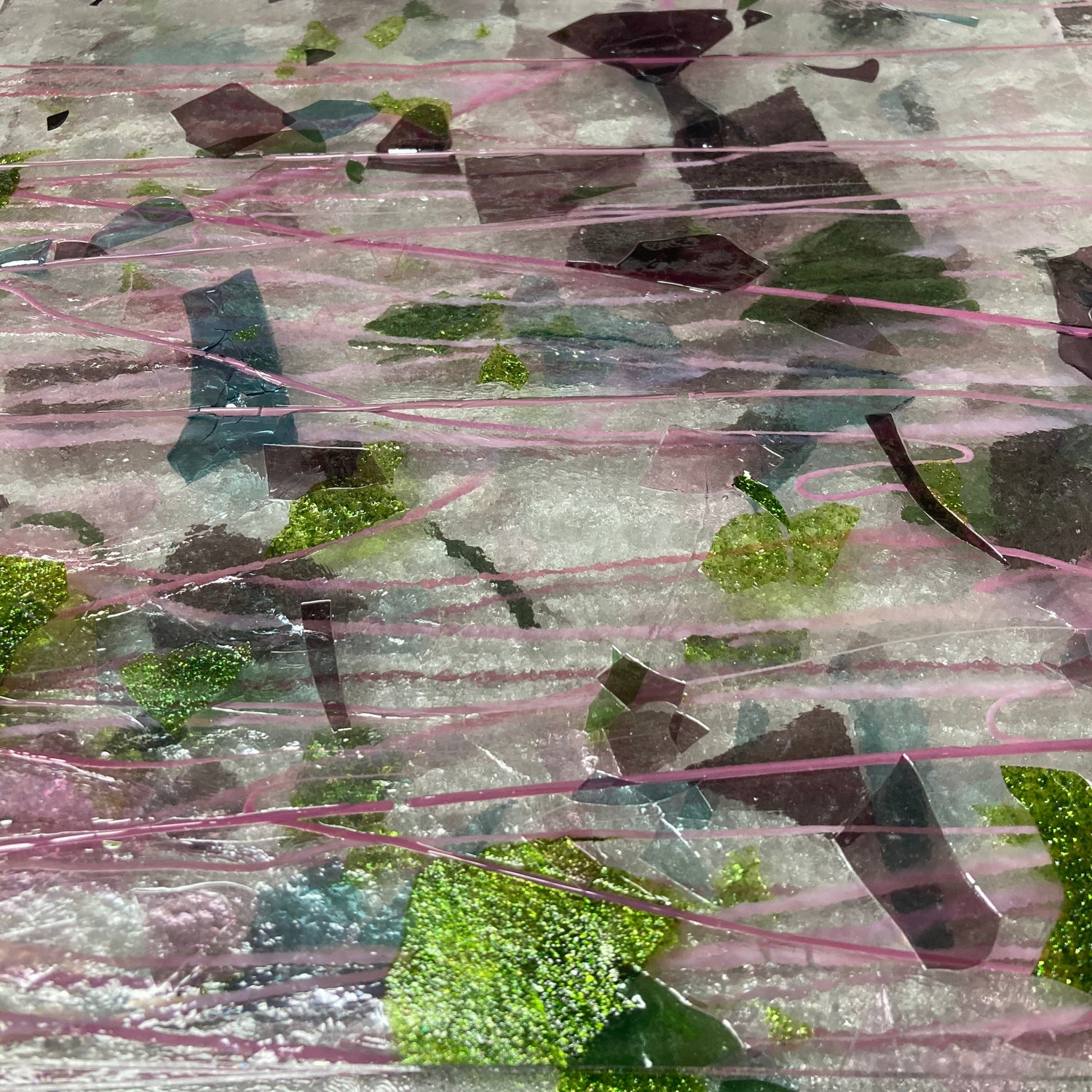 90 COE Clear w/ Multicolor Fractures