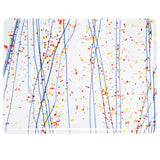 90 COE Clear with Yellow, Blue, Red Frit and Streamers