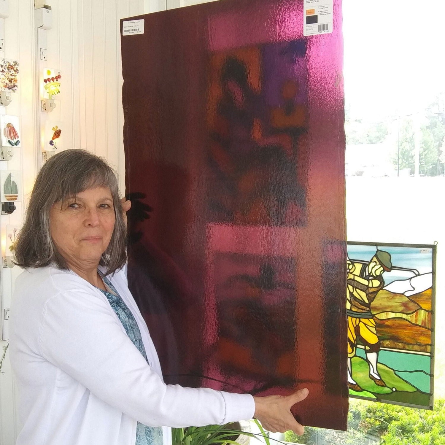 90 COE Deep Plum DR - Stained Glass Express 