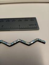 90 COE Dichroic Wavy Firestrips Texture 3mm