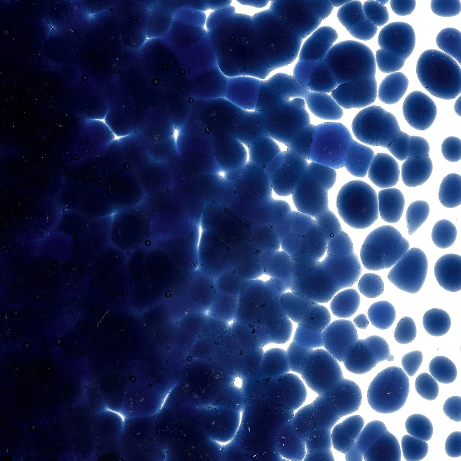 90 COE Frit Coarse Midnight Blue Transparent - Stained Glass Express 