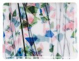 90 COE Multi Color Fractures, Black Streamers - Stained Glass Express 