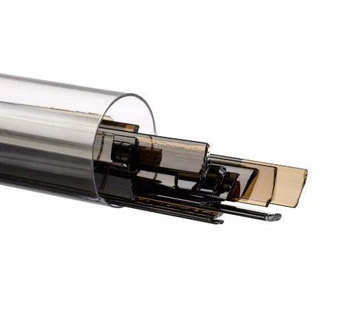 90 COE RIBBON Transparent DK ROSE BROWN - Stained Glass Express 