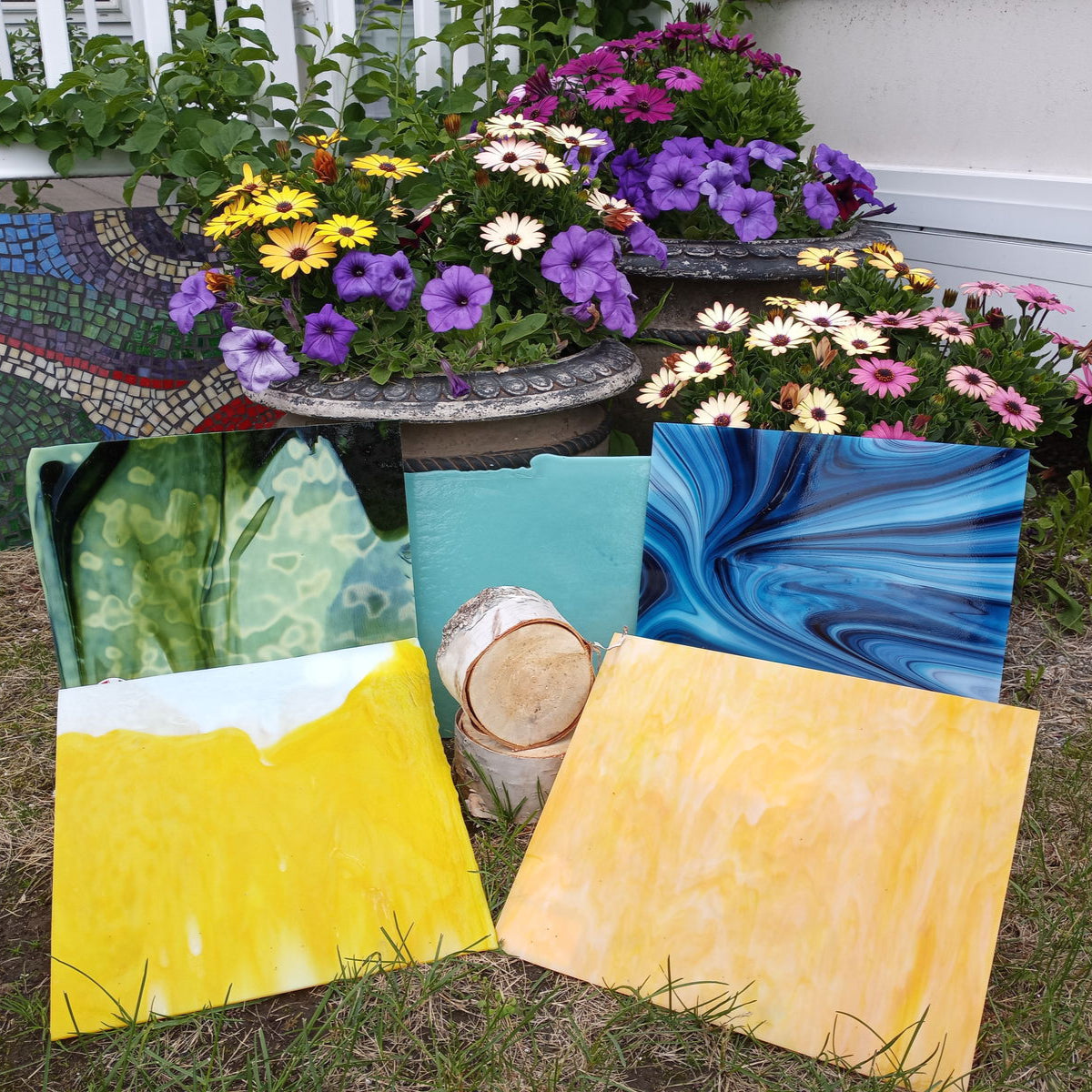 90 COE Robin's Egg Blue Opal - Stained Glass Express 