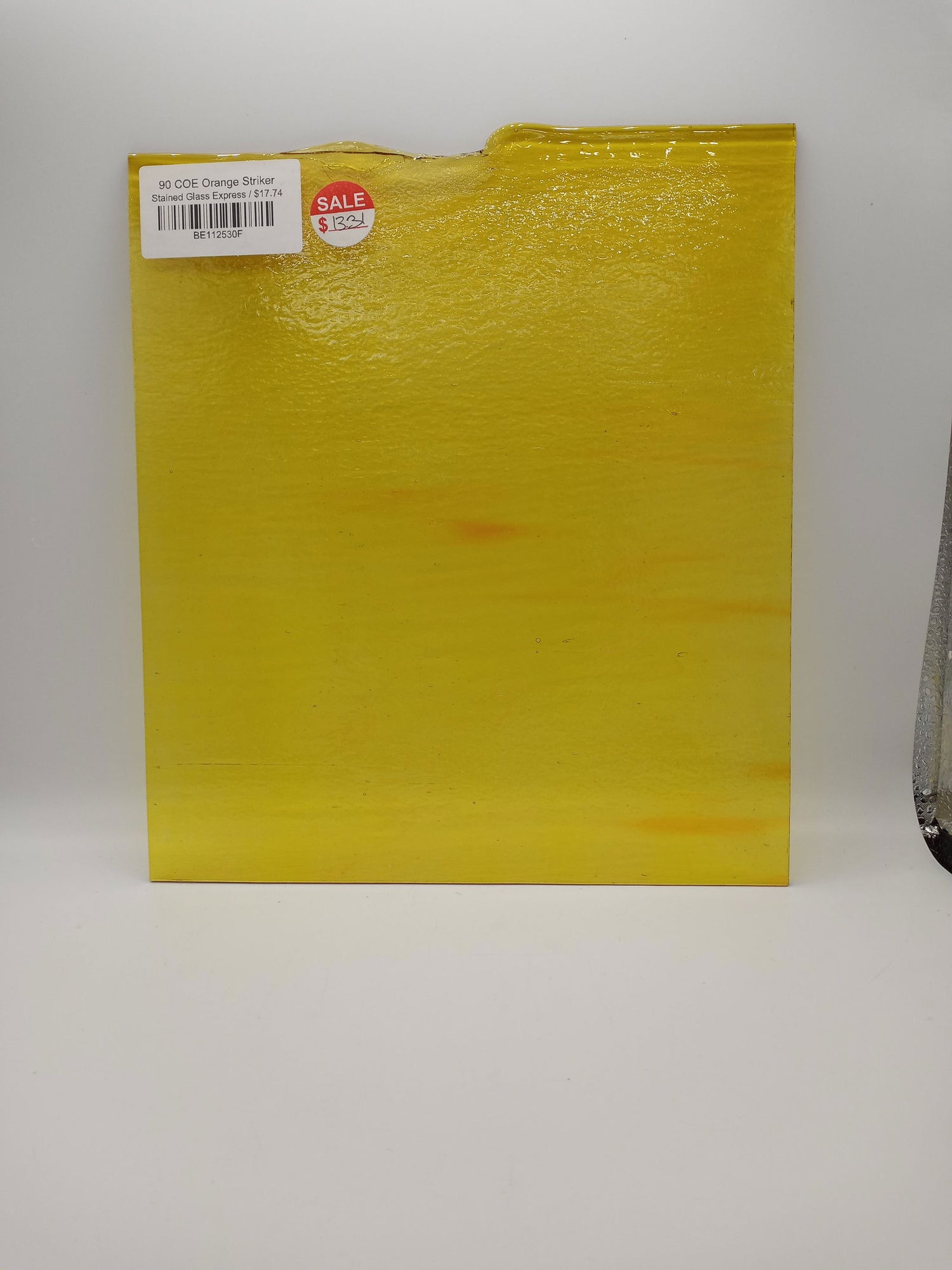 90 COE Transparent Orange Striker - Stained Glass Express 