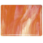 90 COE White, Orange Opal - Stained Glass Express 