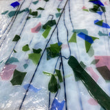 90 COE White w/ Multi Color Fractures, Black Streamers_5