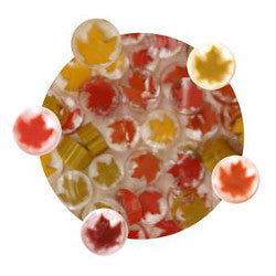 90 Coe Autumn Leaves Millefiori - Stained Glass Express 