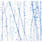 90 Coe Blue Frit, Streamers - Stained Glass Express 