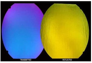 90 Coe Dichroic Black Accordion Under Gold - Stained Glass Express 