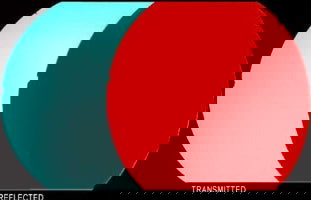 90 Coe Dichroic Black Under Dark Red - Stained Glass Express 