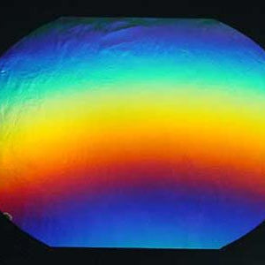 90 Coe Dichroic Black Under Rainbow 2 - Stained Glass Express 