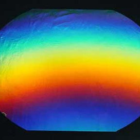 90 Coe Dichroic Black Under Rainbow 2 - Stained Glass Express 