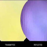 90 Coe Dichroic Clear Under Yellow and Purple